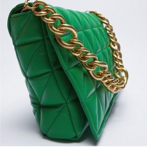 Zara Quilted Chain shoulder bag